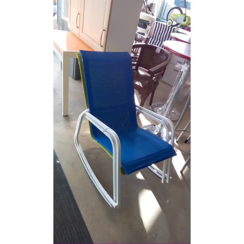 Chaise à bascule en toile